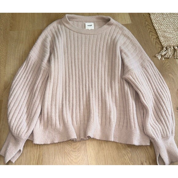 aerie Sweaters - Aerie Oversized Fuzzy Tan Sweater